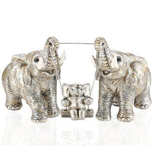 Elephant Family Decor Statue Brings Good Luck, Health, Strength, Elephant Gifts